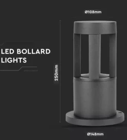 New Lampada led da terra da esterno vtac nero 3000k Illuminazione Per Esterno