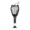 Illuminazione Per Esterno|Lampada led solare da esterno a forma di torcia  multi applicabile vtac nero 2200 k