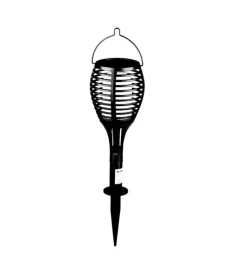 Illuminazione Per Esterno|Lampada led solare da esterno a forma di torcia  multi applicabile vtac nero 2200 k