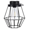 Illuminazione Per Esterno|Lampada led solare da esterno ricaricabile vtac nero vintage 3000k