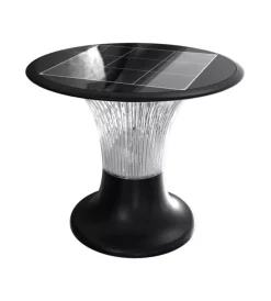 Illuminazione Per Esterno|Lampada led solare da terra nera 15w ip65, 25,7x2,17 cm