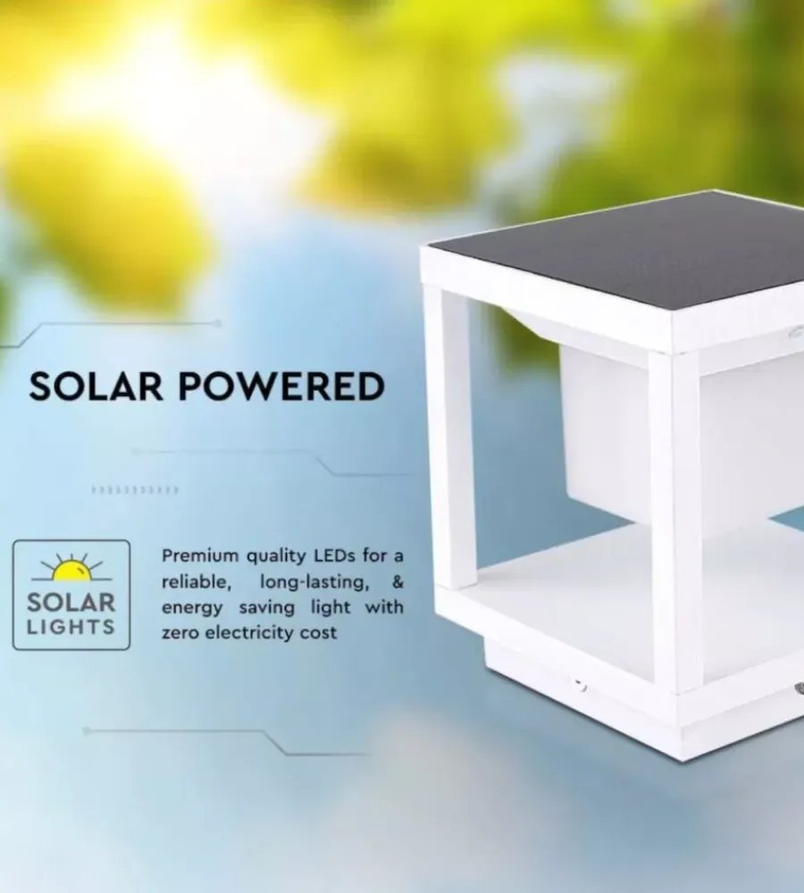 Outlet Lampada led solare da terra da esterno vtac bianco 3000k Illuminazione Per Esterno