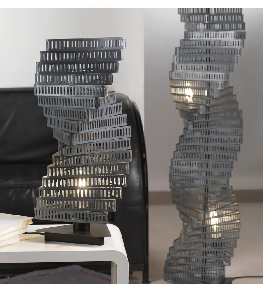 New Lampada onli "grande camino" titanio, e27 Illuminazione Per Interno
