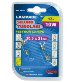Discount da siluro 12v - 11x31 mm - 10w - sv8,5-8 - 2 pz  - d/blister  58113 Elettrico