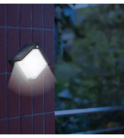 Illuminazione Per Esterno|Lampada solare led con sensore di movimento e crepuscolare - 3 modalita' di luce