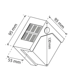 Illuminazione Per Esterno|Lampada solare led con sensore di movimento e crepuscolare - 3 modalita' di luce