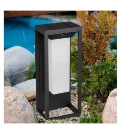 Illuminazione Per Esterno- Lampada solare led con sensore di movimento h29 cm, 3000k
