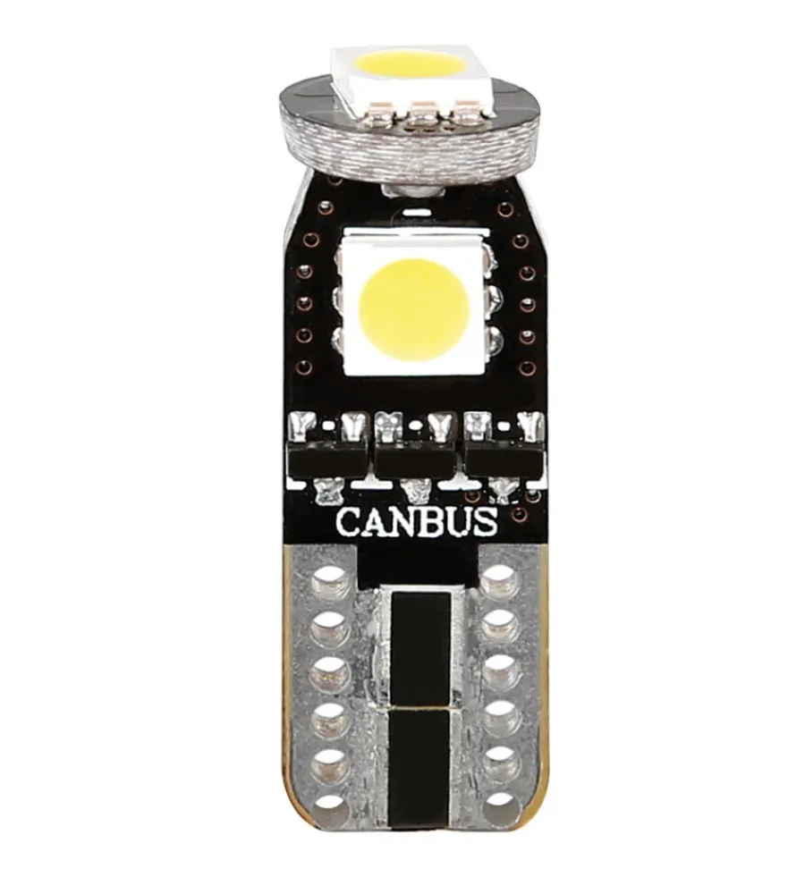 Elettrico- Lampada 12v hyper-led 9 - 3 smd x 3 chips - (t10) - trifocus - w2,1x9,5d - 2 pz 58459