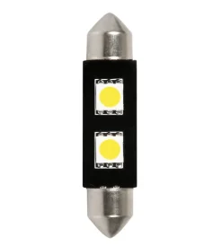 Elettrico- Lampada 12v hyper-led 6 - 2 smd x 3 chips - 10x42 mm - sv8,5-8 - 1 pz  58449