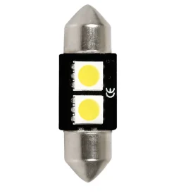 Elettrico|Lampada 12v hyper-led 6 - 2 smd x 3 chips - 10x32 mm - sv8,5-8 - 1 pz  58445
