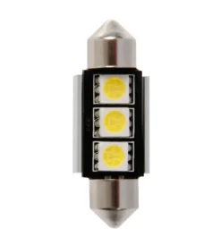 Elettrico- Lampada 12v hyper-led 9 - 3 smd x 3 chips - (c5w) - 10x36 mm - sv8,5-8 - 1 pz  58450