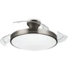 Illuminazione Per Interno-Philips Lampada ventilatore a led "atlas nickel" colore acciaio, 5500 k