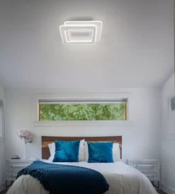 Online Lampada ventilatore da soffitto osram "grill square" con griglia quadrata bianco 55w Illuminazione Per Interno