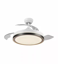 Illuminazione Per Interno|Lampada ventilatore da soffitto osram "retractable" bianco 66w