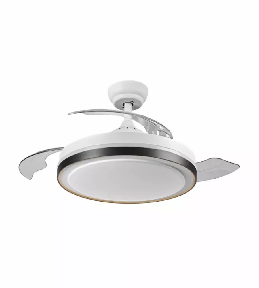 Illuminazione Per Interno|Lampada ventilatore da soffitto osram "retractable" bianco 66w