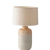 Clearance Lampada "woody" in ceramica e tessuto effetto legno, h 49 cm Illuminazione Per Interno