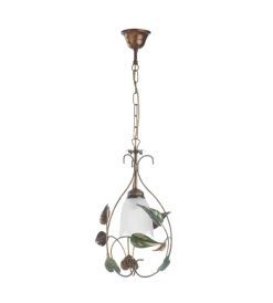 Onli Illuminazione Per Interno|Lampadario 1 luce "arpa" bronzo e27