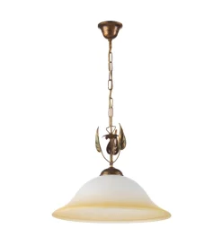 Clearance Lampadario 1 luce "mira" bronzo e27 40 cm Illuminazione Per Interno