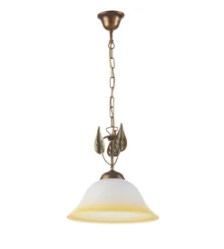 New Lampadario 1 luce "sonia" bronzo e27 30 cm Illuminazione Per Interno