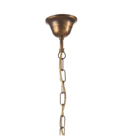 New Lampadario 1 luce "sonia" bronzo e27 30 cm Illuminazione Per Interno