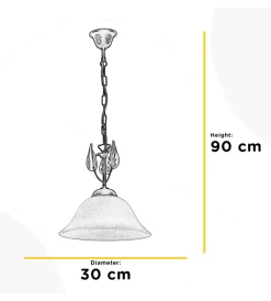New Lampadario 1 luce 