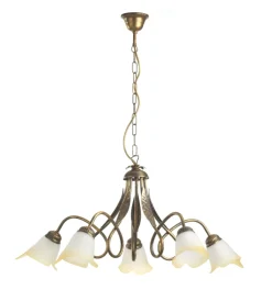 Online Lampadario 5 luci in metallo color bronzo, e14 Illuminazione Per Interno