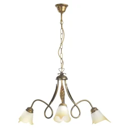Illuminazione Per Interno-Onli Lampadario 3 luci in metallo color bronzo, e14