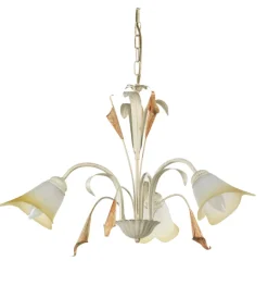 Hot Lampadario 3 luci "lucrezia" in metallo avorio, e14 Illuminazione Per Interno