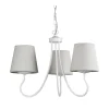 Clearance Lampadario 3 luci "margot" in ferro e stoffa, e14 Illuminazione Per Interno
