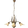 Illuminazione Per Interno-Onli Lampadario 3 luci "alga" bronzo e14