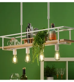 Illuminazione Per Interno-Onli Lampadario 4 luci "antony" bianco e27