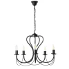Illuminazione Per Interno-Onli Lampadario 3 luci "candela" nero e14
