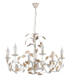 Onli Illuminazione Per Interno|Lampadario 6 luci "collana" avorio e14