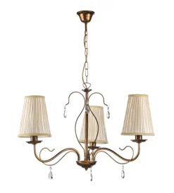 Online Lampadario 3 luci "delia" bronzo e14 Illuminazione Per Interno