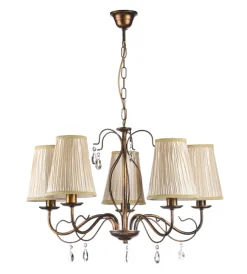 Sale Lampadario 5 luci "delia" bronzo e14 Illuminazione Per Interno