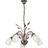 Illuminazione Per Interno-Onli Lampadario 5 luci "liliana" bronzo e14