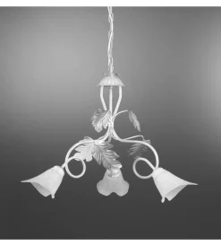 Clearance Lampadario 3 luci "marilena" argento e14 Illuminazione Per Interno