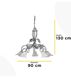 Illuminazione Per Interno-Onli Lampadario 5 luci 