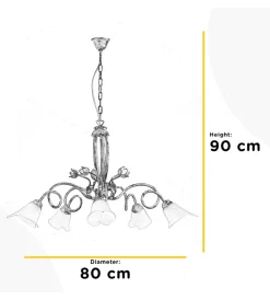 Illuminazione Per Interno-Onli Lampadario 5 luci 