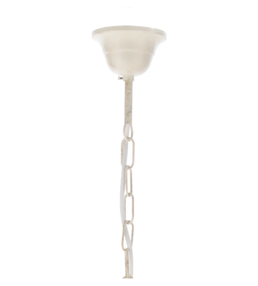 Illuminazione Per Interno-Onli Lampadario 3 luci "shabby" in metallo avorio anticato, e14