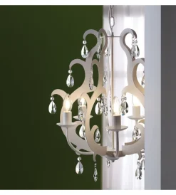 Illuminazione Per Interno-Onli Lampadario a 5 luci "jane" bianco, e14
