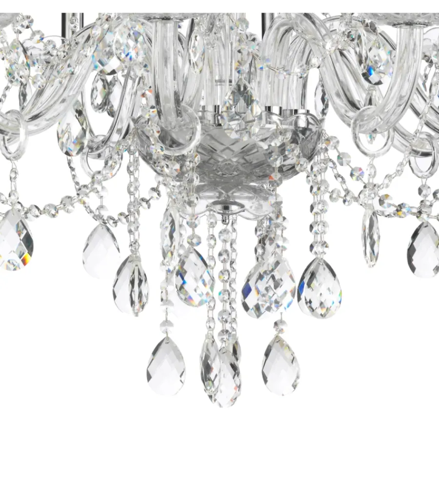 Illuminazione Per Interno-Onli Lampadario a 8 luci "svetlana" cristallo/cromo, e14