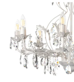 Illuminazione Per Interno-Onli Lampadario a 8 luci "teresa" avorio, e14