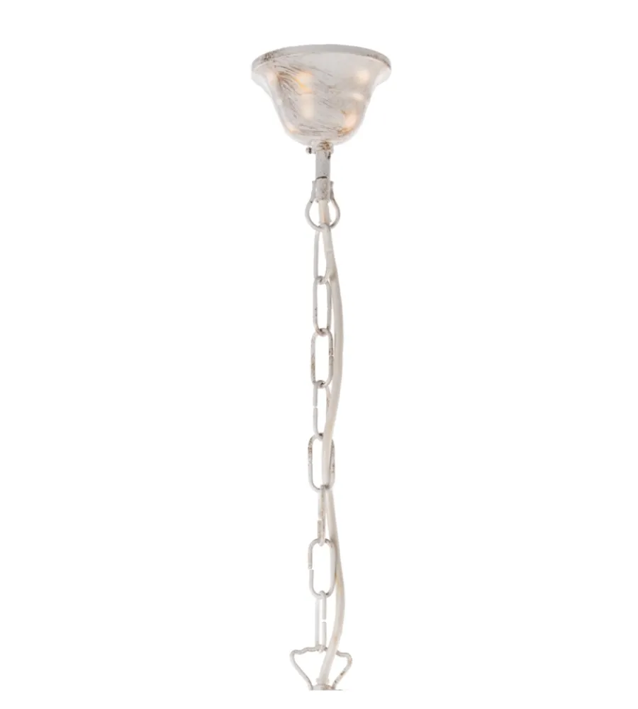 Illuminazione Per Interno-Onli Lampadario a 8 luci "teresa" avorio, e14