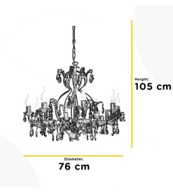 Illuminazione Per Interno-Onli Lampadario a 8 luci