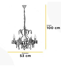 Onli Illuminazione Per Interno|Lampadario a 5 luci 