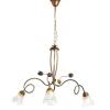 Onli Illuminazione Per Interno|Lampadario "arianna" 3 luci bronzo, e14