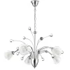 New Lampadario "diamante" in metallo cromato, e14 Illuminazione Per Interno