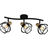 Hot Lampadario "ginger" 3 luci metallo nero, e14 Illuminazione Per Interno