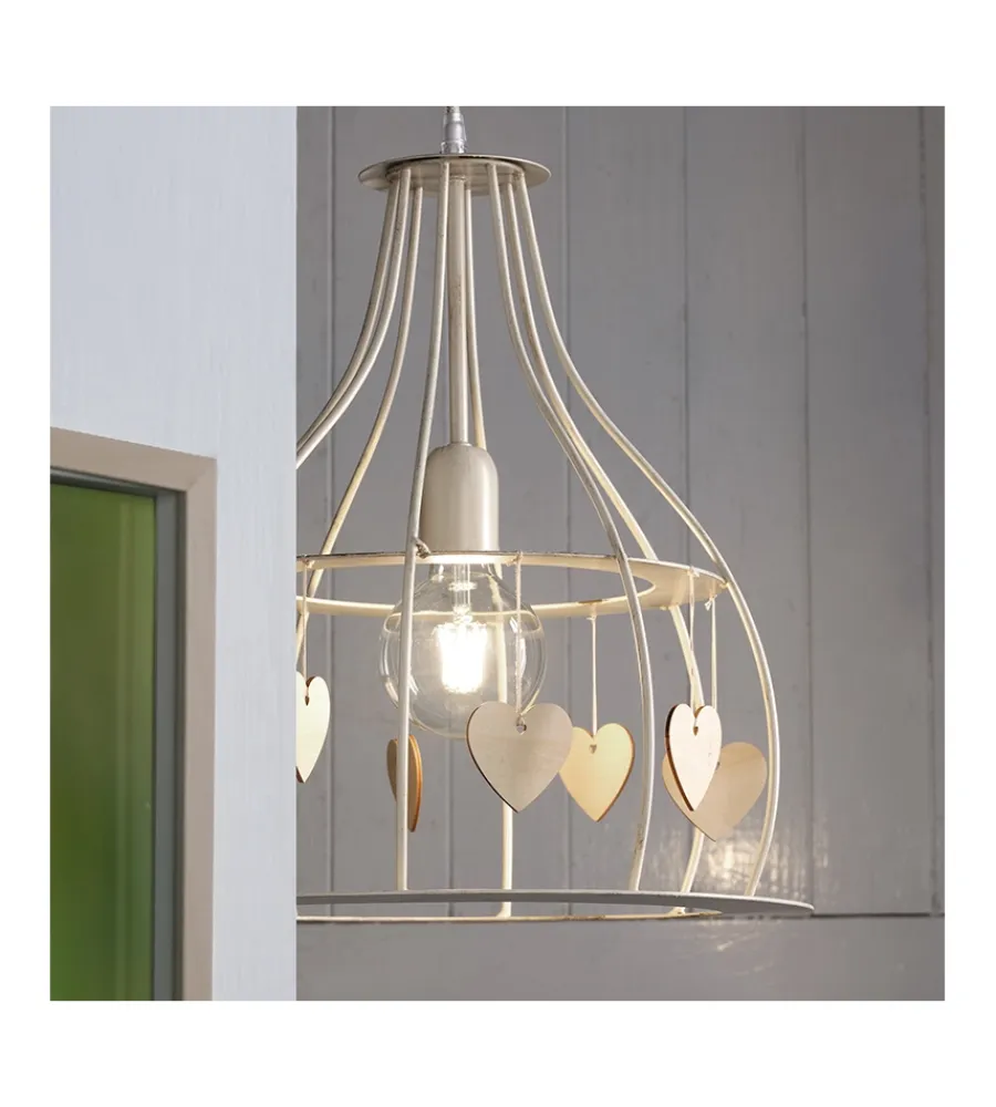 Illuminazione Per Interno-Onli Lampadario "leonilde" avorio, e27